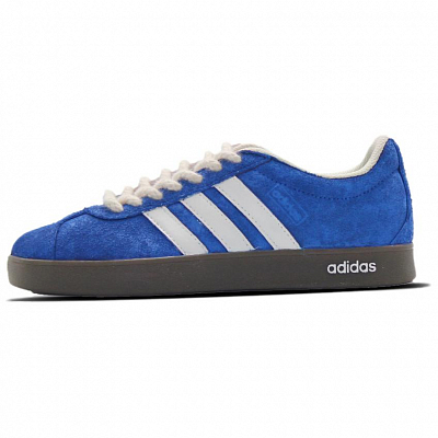 Adidas VL COURT 2.0 Anti-Slip Wear-Resistant Low-Top Skateboard Shoes Unisex Blue