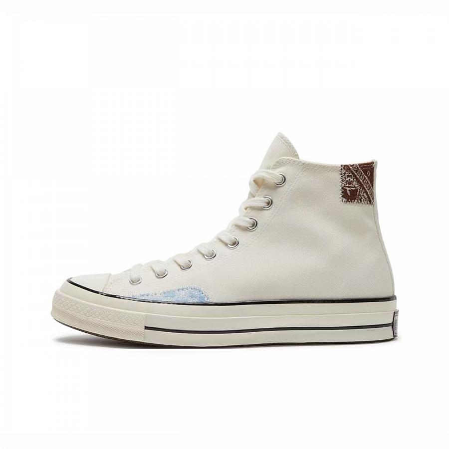 Converse Chuck 70 Freedom Panda Zilan Wear resistant And Lightweight High Top Canvas Shoes Unisex White Blue купить в интернет-магазине Yoocart с быстрой доставкой по России.