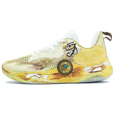 Under Armour Curry Splash 3 Eye Of Divine Gaze Cushioning Slip Resistant Low Top Basketball Shoes · Men's Yellow