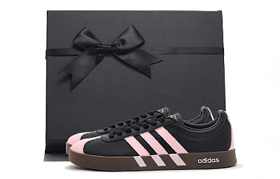 Adidas Neo VL Court 2.0 Coverage Abrasion Resistant Low Top Skateboard Shoes Unisex Pink