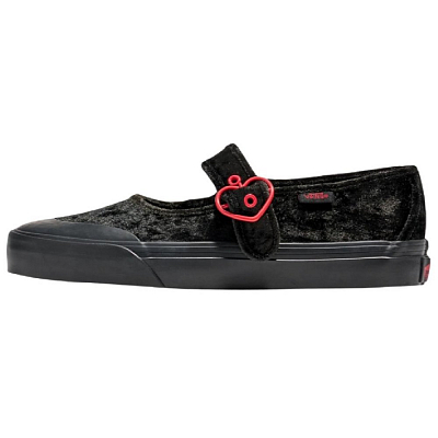 Vans Mary Jane Mary Jane Shoes Women's Black Red
