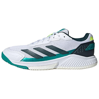 Adidas Courtquick Abrasion Resistant Low Top Tennis Shoes Men's White Green