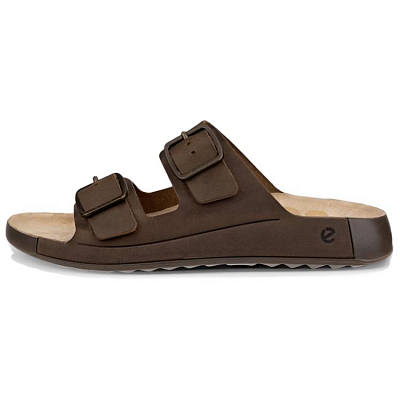 Ecco Cozmo Slide Slippers Men's Brown