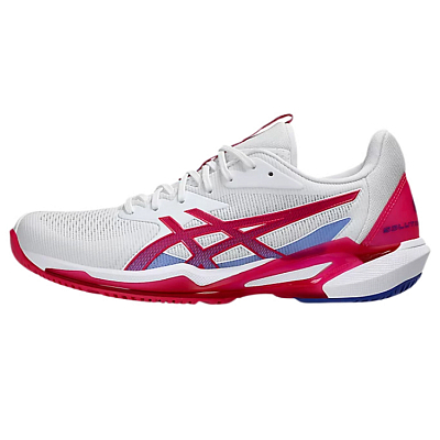 Asics Solution Speed FF 3 Abrasion Resistant Low Top Tennis Shoes Women's Gray Red