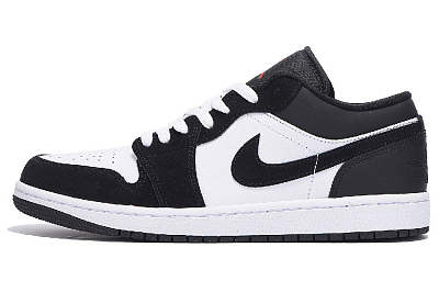 Jordan Air Jordan 1 Anti-Slip And Wear-Resistant Coverage Low-Top Vintage Basketball Shoes Unisex Light Gray