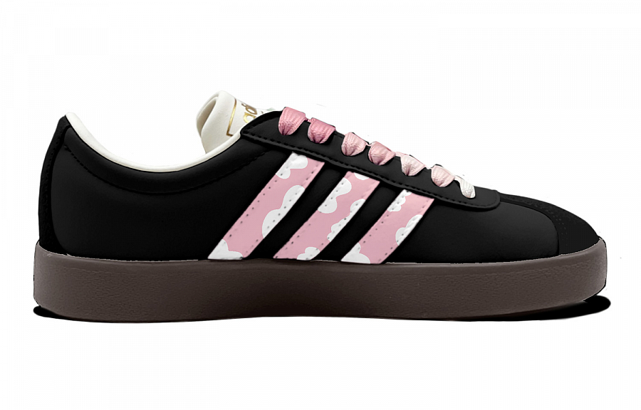 Adidas Vl Court Slip-Resistant Low-Top Skateboard Shoes Unisex Black Pink купить в интернет-магазине Yoocart с быстрой доставкой по России.