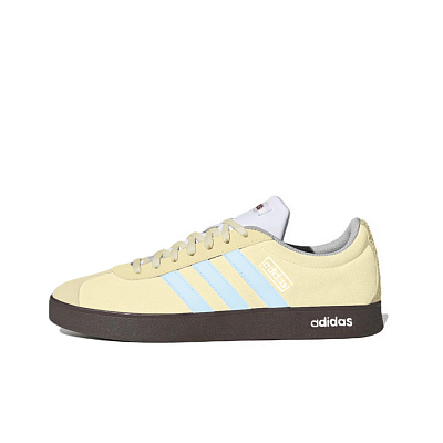Adidas VL COURT 2.0 Lemon Joy Cushioning, Wear Resistant Low Top Skateboard Shoes Unisex Yellow Blue