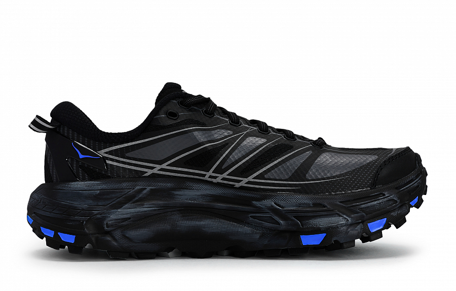 HOKA ONE ONE Mafate Speed 2 Abrasion Resistant Low Top Running Shoes Unisex Black Gray Blue купить в интернет-магазине Yoocart с быстрой доставкой по России.