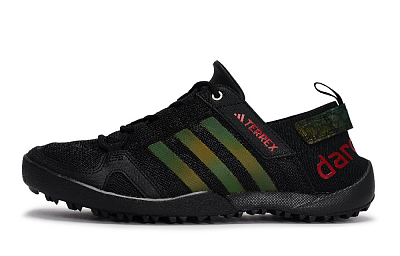 Adidas TERREX DAROGA PLUS HEAT.RDY Abrasion Resistant Low Top Running Shoes Unisex Black