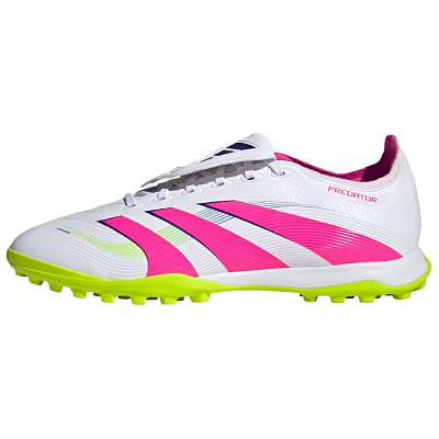 Adidas PREDATOR LEAGUE Anti Slip Wear Resistant Soccer Shoes Unisex White Pink