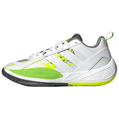 Adidas XENOBURST Anti Slip Wear Resistant Low Top Basketball Shoes Men's White Green