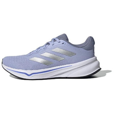 Adidas Anti Slip Wear Resistant Low Top Running Shoes Women's Purple Silver