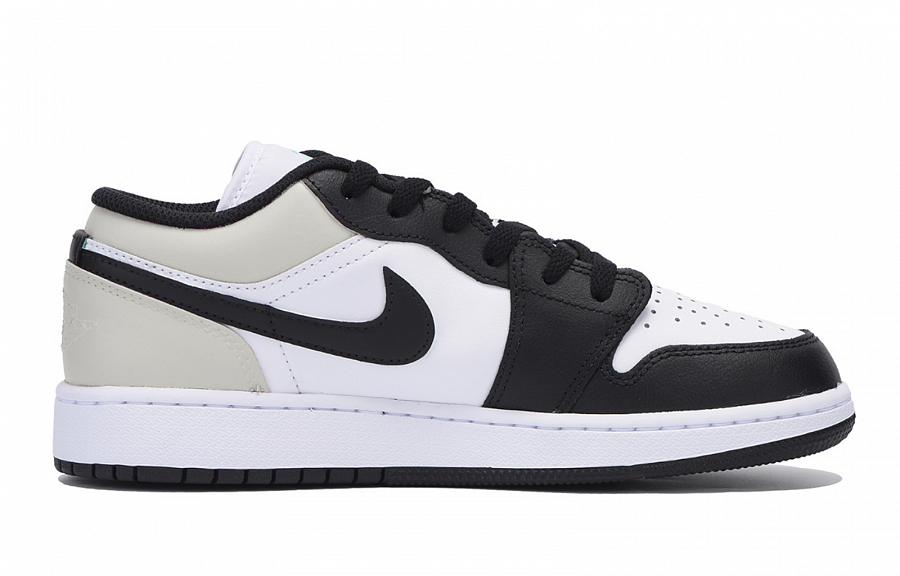 Jordan Air Jordan 1 Singing At Dusk Thunderstorm Abrasion Resistant Low Top Vintage Basketball Shoes Men's White Gray купить в интернет-магазине Yoocart с быстрой доставкой по России.