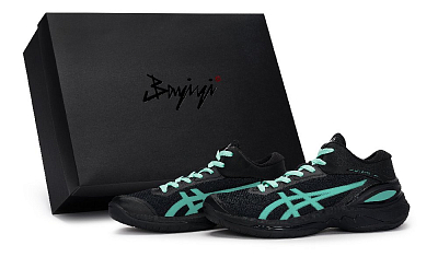 Asics GELBURST 28 811 Manufacturing, Night Shadow Speed, Special Shoe Box Mid Top Basketball Shoes Men's Black Green