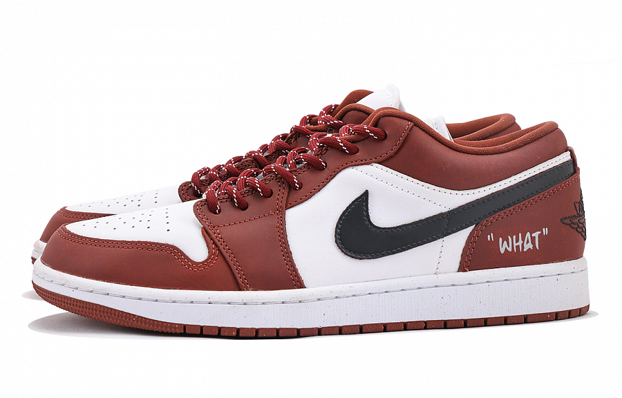 Jordan Air Jordan 1 Anti Slip Wear Resistant Low Top Vintage Basketball Shoes Unisex Black Red купить в интернет-магазине Yoocart с быстрой доставкой по России.