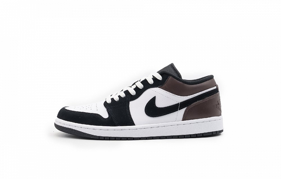 Jordan Air Jordan 1 Cushioning Wear-Resistant Low-Top Vintage Basketball Shoes Men's Black Brown купить в интернет-магазине Yoocart с быстрой доставкой по России.