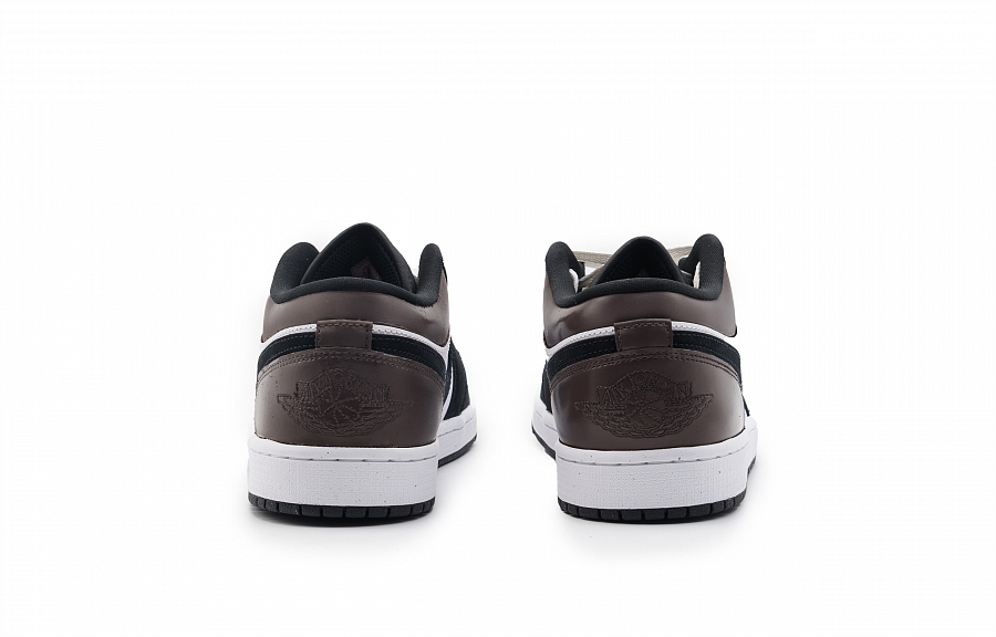 Jordan Air Jordan 1 Cushioning Wear-Resistant Low-Top Vintage Basketball Shoes Men's Black Brown купить в интернет-магазине Yoocart с быстрой доставкой по России.