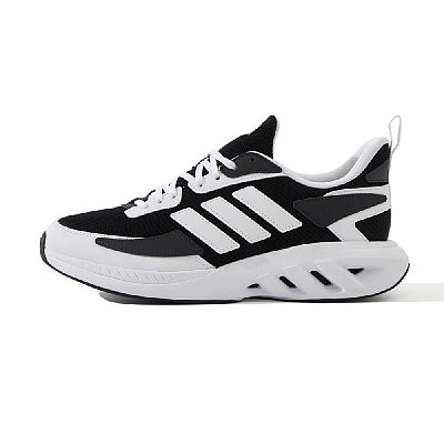Adidas ALL DAY POWER Anti-Slip Wear-Resistant Low-Top Casual Running Shoes Unisex Black White