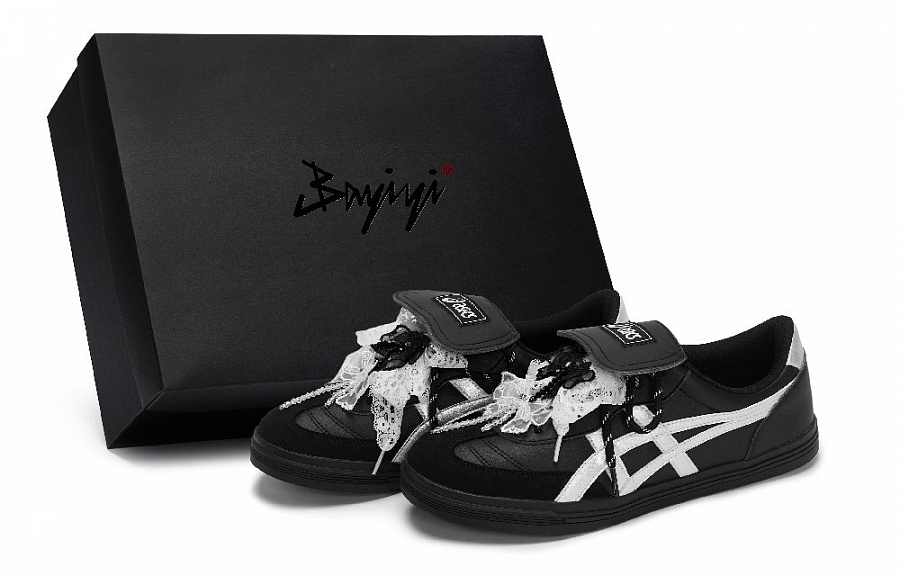 Asics Aaron Lace Prelude Abrasion Resistant Low Top Skateboard Shoes Unisex Black White Silver купить в интернет-магазине Yoocart с быстрой доставкой по России.