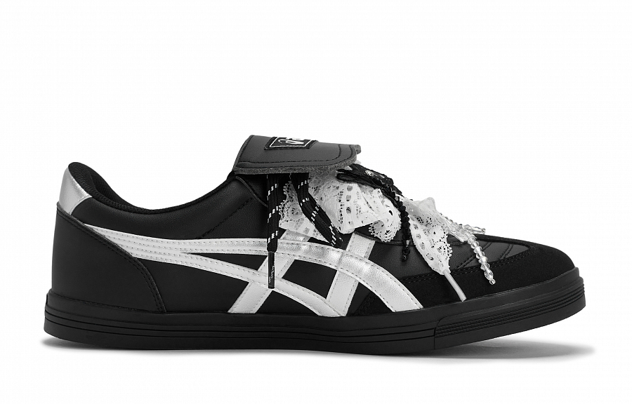 Asics Aaron Lace Prelude Abrasion Resistant Low Top Skateboard Shoes Unisex Black White Silver купить в интернет-магазине Yoocart с быстрой доставкой по России.