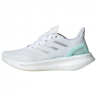 Adidas PUREBOOST 5 Abrasion Resistant Low Top Running Shoes Women's White Green