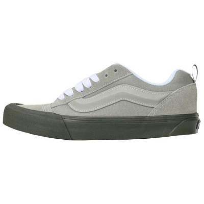 Vans Knu Skool Abrasion Resistant Low Top Skateboard Shoes Unisex Gray
