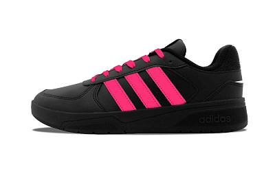 Adidas Anti-Slip Wear-Resistant Low-Top Skateboard Shoes Unisex Black Pink