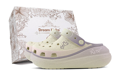 Crocs Crush Clog Rose Love Fragrance White Box Clogs Unisex Purple