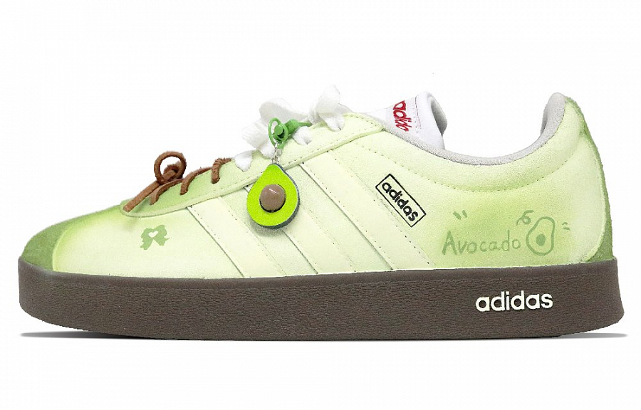 Adidas Neo VL Court Lifestyle Avocado Shoes Abrasion Resistant Low Top Skateboard Shoes Unisex Green Yellow купить в интернет-магазине Yoocart с быстрой доставкой по России.