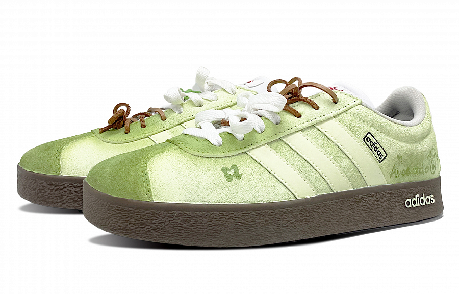 Adidas Neo VL Court Lifestyle Avocado Shoes Abrasion Resistant Low Top Skateboard Shoes Unisex Green Yellow купить в интернет-магазине Yoocart с быстрой доставкой по России.