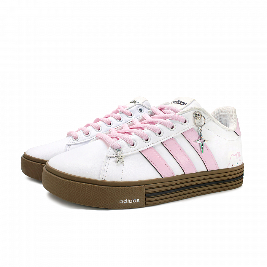 Adidas Daily 4.0 Anti Slip Wear Resistant Low Top Skateboard Shoes Unisex Pink White купить в интернет-магазине Yoocart с быстрой доставкой по России.