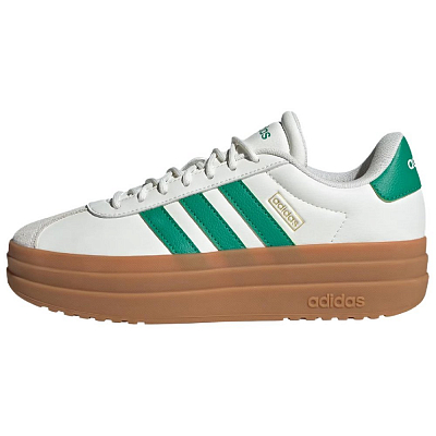 Adidas Vl Court Bold 'Core White/Court Green/Gold Metallic' Sneakers