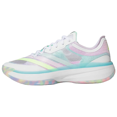 Adidas Adizero Select 3.0 Abrasion Resistant Low Top Basketball Shoes Unisex White Blue