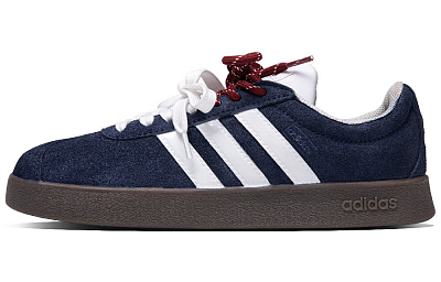 Adidas VL COURT 2.0 Abrasion Resistant Low Top Skateboard Shoes Unisex Blue White