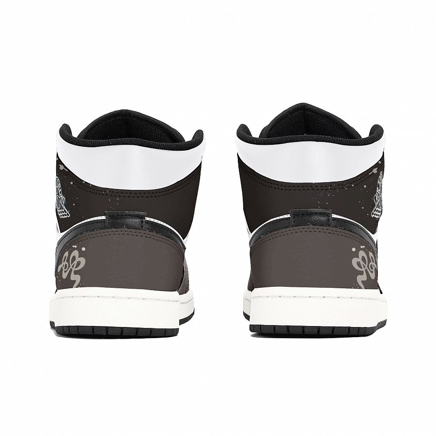 Jordan Air Jordan 1 Vintage Basketball Shoes Men Mid Top White/Brown купить в интернет-магазине Yoocart с быстрой доставкой по России.