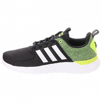 Adidas Lite Racer Anti Slip Wear Resistant Low Top Casual Running Shoes Men's Black