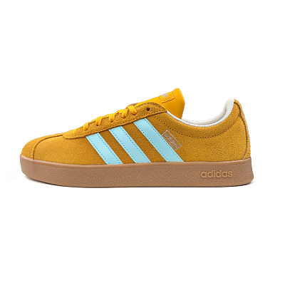 Adidas VL COURT 2.0 Sea Salt Cake Wear resistant And Lightweight Low Top Skateboard Shoes Unisex Yellow Blue