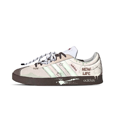 Adidas VL Court 2.0 German Army Trainers Unisex Low top White/Brown/Light Green