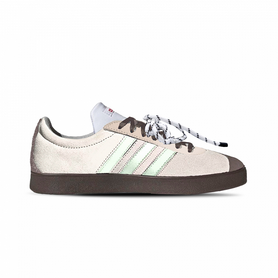 Adidas VL Court 2.0 German Army Trainers Unisex Low top White/Brown/Light Green купить в интернет-магазине Yoocart с быстрой доставкой по России.