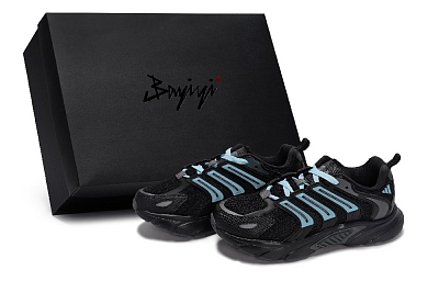 Adidas CLIMACOOL BOUNCE Anti Slip Wear Resistant Low Top Running Shoes Unisex Black Blue