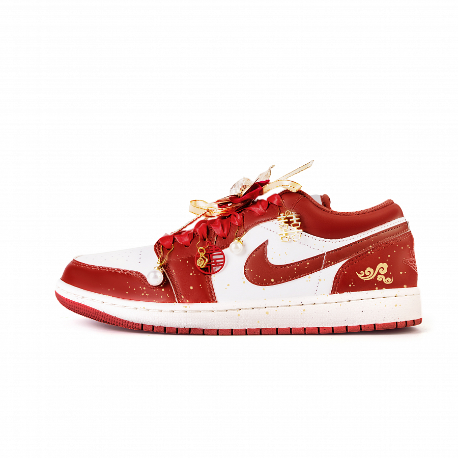 Jordan Air Jordan 1 Mutual Love Slip Resistant Low Top Vintage Basketball Shoes Men's Sand Dune Red купить в интернет-магазине Yoocart с быстрой доставкой по России.