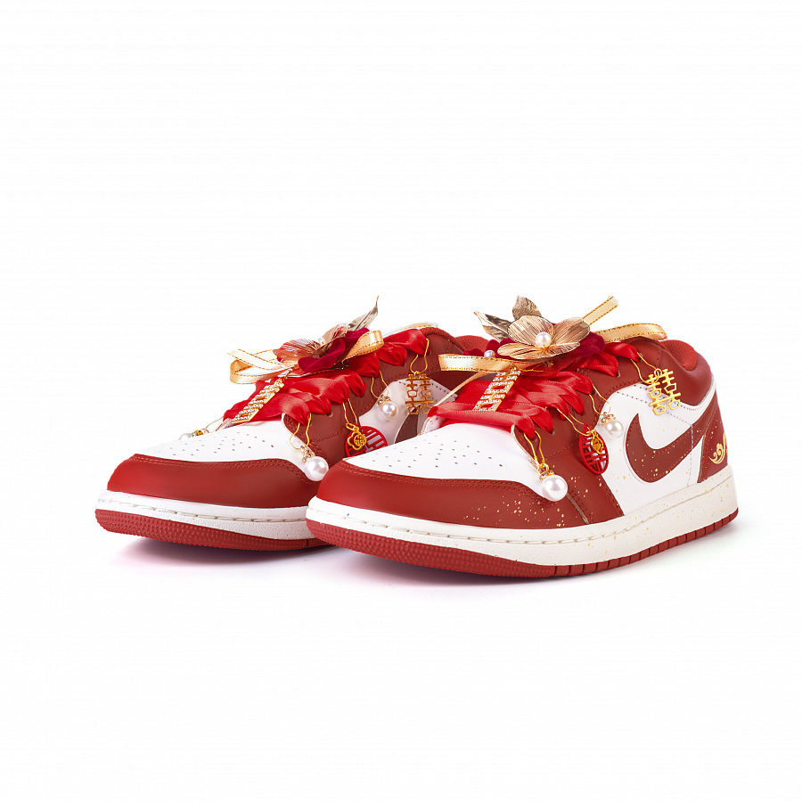 Jordan Air Jordan 1 Mutual Love Slip Resistant Low Top Vintage Basketball Shoes Men's Sand Dune Red купить в интернет-магазине Yoocart с быстрой доставкой по России.