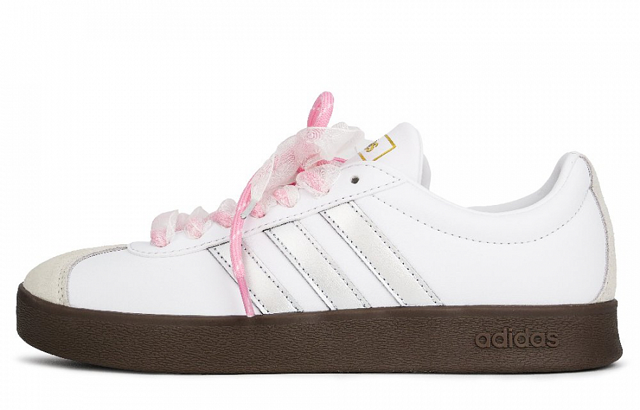 Adidas Vl Court Classic Moon Glaze Yarn Abrasion Resistant Low Top Skateboard Shoes Women's Light Silver купить в интернет-магазине Yoocart с быстрой доставкой по России.