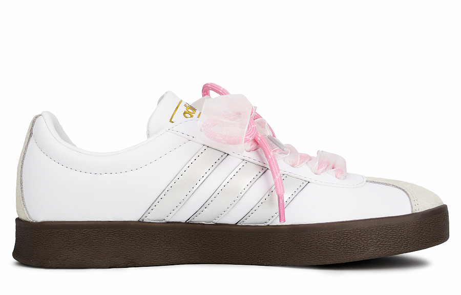 Adidas Vl Court Classic Moon Glaze Yarn Abrasion Resistant Low Top Skateboard Shoes Women's Light Silver купить в интернет-магазине Yoocart с быстрой доставкой по России.