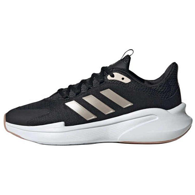 Adidas Alphaedge + Anti-Slip Wear-Resistant Low-Top Casual Running Shoes Women's Black Gold