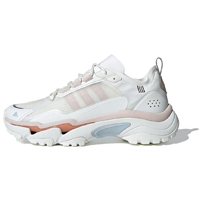 Adidas Citywowlk MT Cushioning, Wear Resistant Low Top Casual City Commute Running Shoes Unisex White Pink