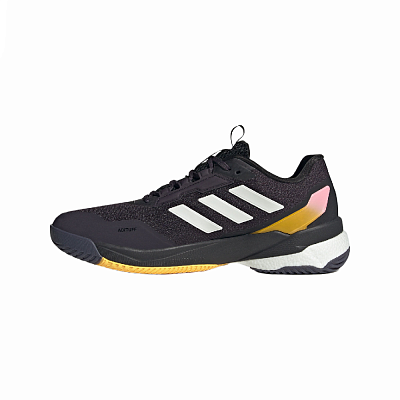 Adidas Crazyflight 5 Slip Resistant Low Top Training Shoes Men's Black White Yellow Pink