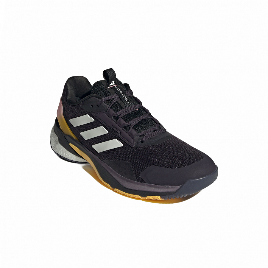 Adidas Crazyflight 5 Slip Resistant Low Top Training Shoes Men's Black White Yellow Pink купить в интернет-магазине Yoocart с быстрой доставкой по России.