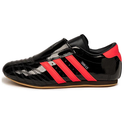 Adidas TAEKWONDO Anti Slip Wear Resistant Low Top Training Shoes Unisex Black Red