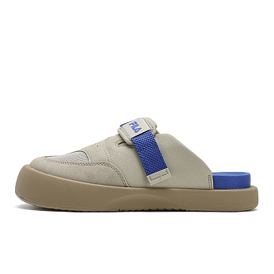 FILA SMILA Rubber Sole Closed Toe Slippers Women's Brown Rice Yellow